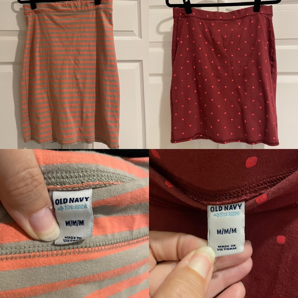 Old Navy Women's Red and Orange Pencil Skirts
